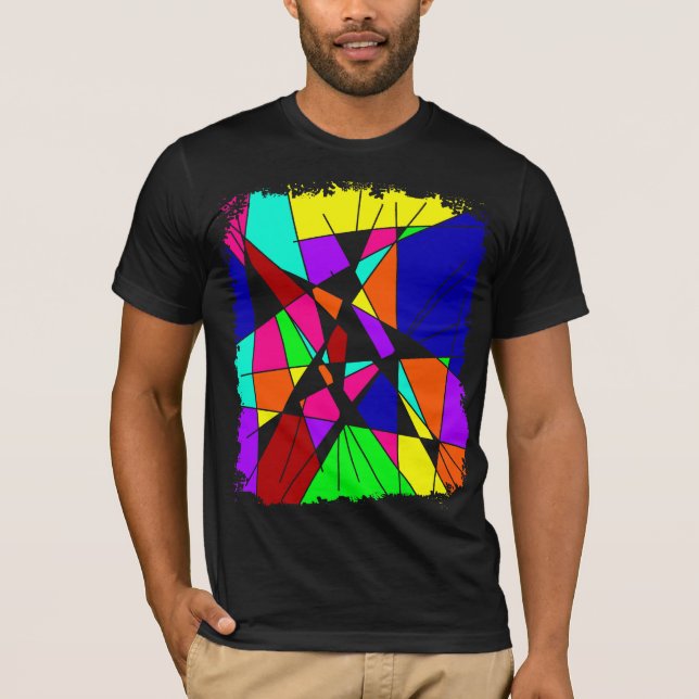 Camiseta Arte colorida do poder (Frente)