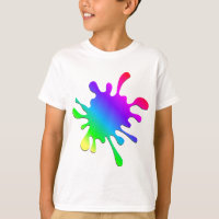 Arte Colorida Engraçada Arco Arco-Íris Splatter
