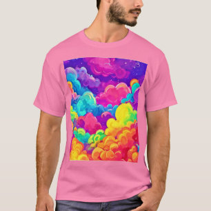 Camiseta Arte Colorida na Paisagem