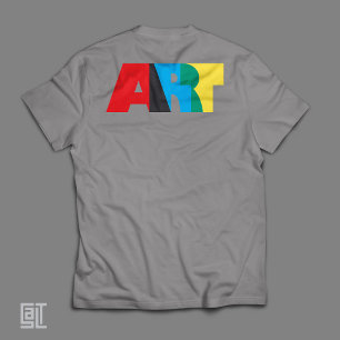 Camiseta Arte Colorida Negrito Tipografia Moderna Design