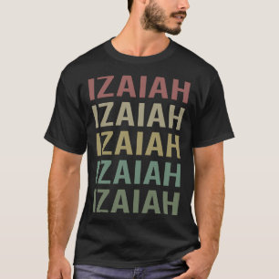 Camiseta Arte Colorida - Nome Izaiah