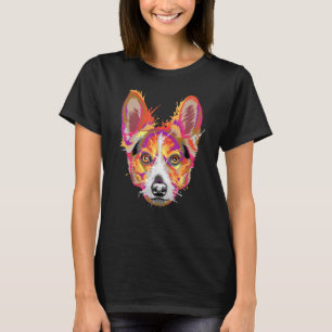 Camiseta Arte com Efeito Welsh Corgi Dono de Corgi Fofo