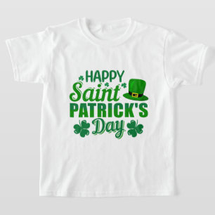 Camiseta Arte com palavras Cool Feliz Dia de São Patrício p