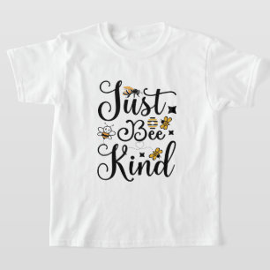 Camiseta Arte com palavras de meninas gentis como abelhas f