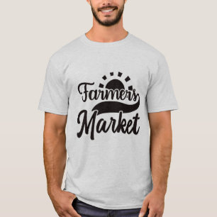 Camiseta Arte com palavras de mercado de agricultores legal