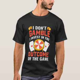 Camiseta Arte com palavras engraçadas de pôquer