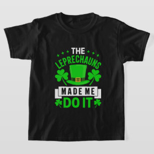 Camiseta Arte com palavras engraçadas do Dia de São Patríci