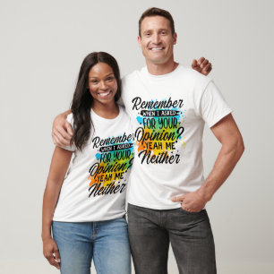 Camiseta Arte com palavras sarcasmo opinião engraçada