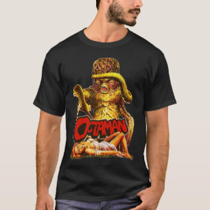 Camiseta Arte Com Ventilador Monstro Do Horror Clássico Do 