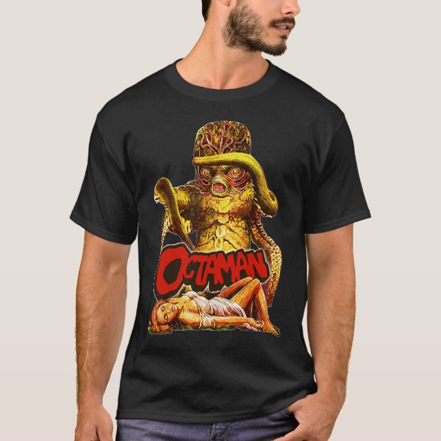 Camiseta Arte Com Ventilador Monstro Do Horror Clássico Do  (Frente)