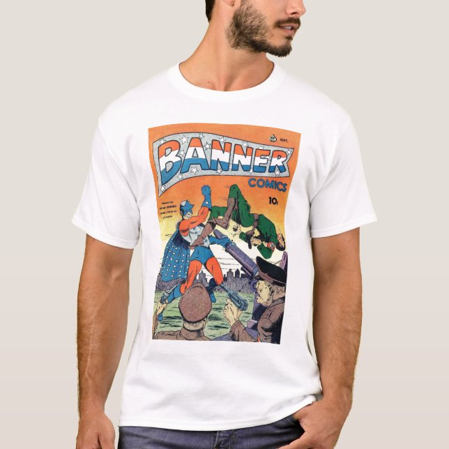 Camiseta Arte cómica da época dourada - história em (Frente)