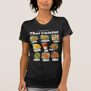 Camiseta Arte Comida Asiática do Restaurante Tailandês Da C
