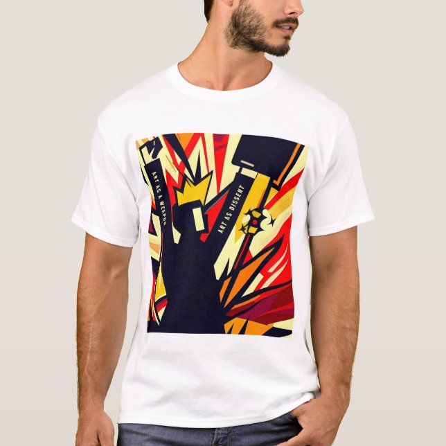 CAMISETA "ARTE COMO ARMA - ARTE COMO DISSIDENTE" (Frente)