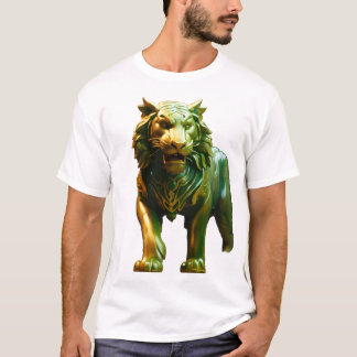 Camiseta Arte Conceitual do Tigre de Jade Asiático