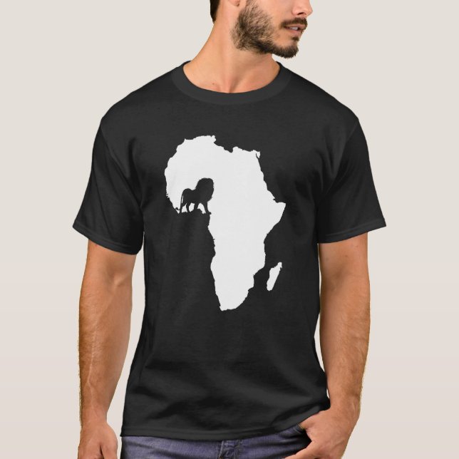 Camiseta Arte continental africana viajando pela África Art (Frente)