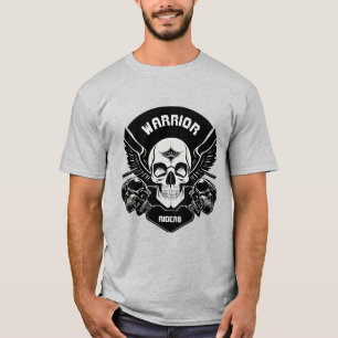 Camiseta Arte Crânio Alado