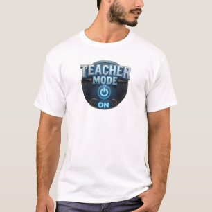 Camiseta Arte Criação de Arte MODELO DE PROFESSOR Azul Desl