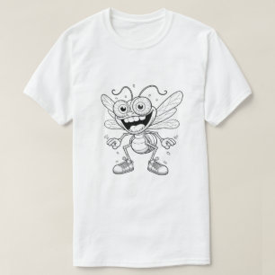 Camiseta Arte Criativa no Estilo de Abelha de Desenho Anima