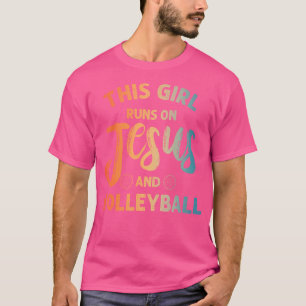 Camiseta Arte Cristã De Voleibol Para Raparigas Volleybal