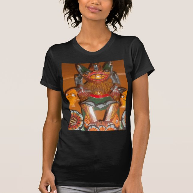 Camiseta Arte Cultural Única - Sri Lanka/Design indonésio (Frente)