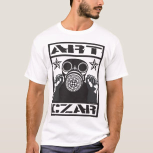Camiseta Arte Czar Gas Mask #2 - Designer T-Shirt Light