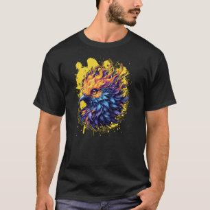 Camiseta Arte da Ave Fênix Ardente
