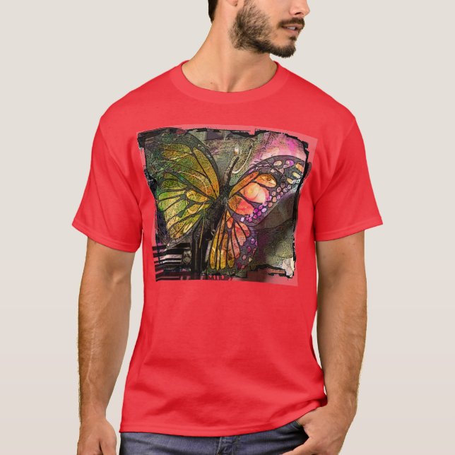 Camiseta Arte da borboleta (Frente)