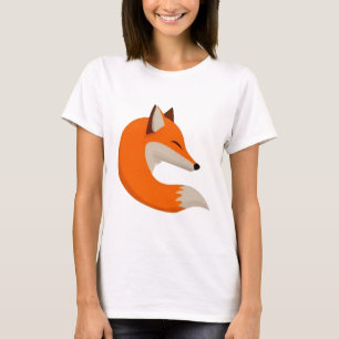 Camiseta Arte da cabeça de raposa