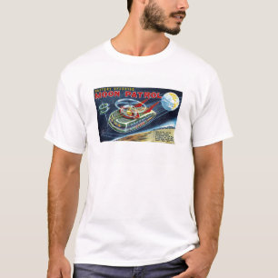 Camiseta Arte da caixa de brinquedos do robô do navio de