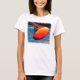 Camiseta Arte da Cápsula Espacial do Módulo de Comando Apol