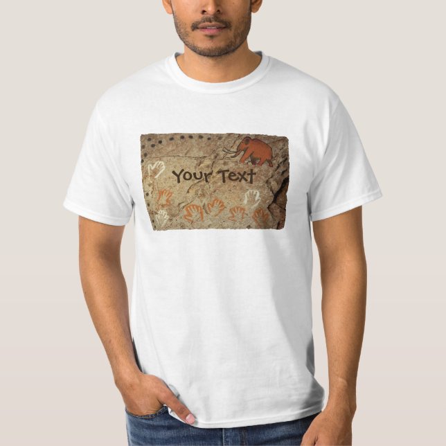 Camiseta Arte Da Caverna Da Idade Do Gelo (Frente)