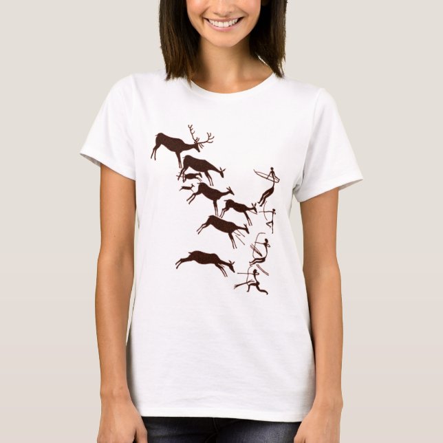 Camiseta Arte da caverna de Lascaux (Frente)