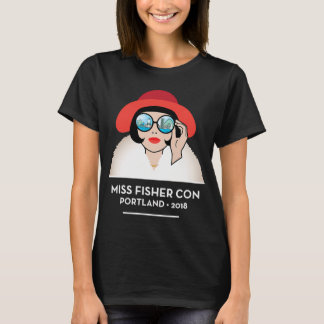 Camiseta Arte da Con Miss Fisher Reversa - para Roupas Escu