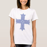 Arte da Cruz Copta Azul Lapis Premium
