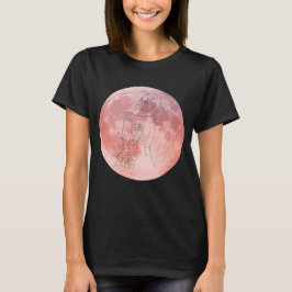 Camiseta Arte da Deusa da Lua Roxa
