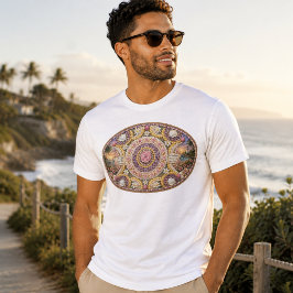 Camiseta Arte da Deusa Oceânica Espiritual Nautilus