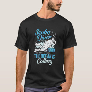 Camiseta Arte da Equipe de Mergulho de Diver Mergulho