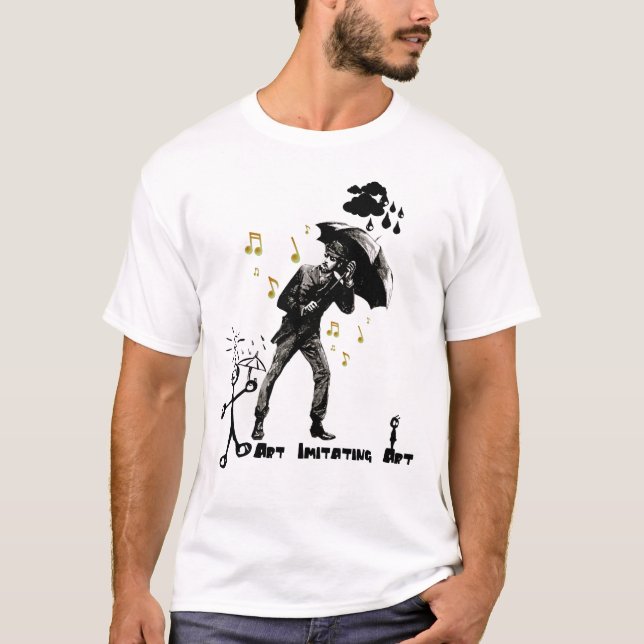 Camiseta Arte da imitação da arte (Frente)