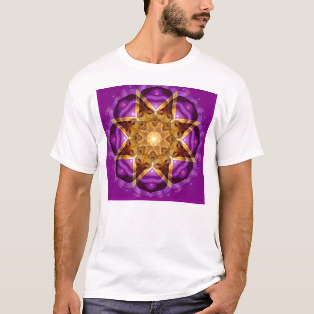 Camiseta Arte da mandala de Buddha (Frente)