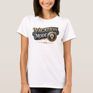 Camiseta Arte da Moda Laranja Esbelto MODO FÉRIAS ATIVADO