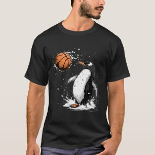 Camiseta Arte da Natureza do Pinguim Sketll Splash do Aro S