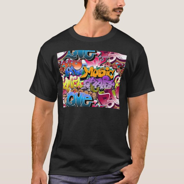 Camiseta Arte da rua dos grafites (Frente)
