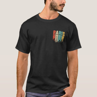 Camiseta Arte da Silhueta de Paris França