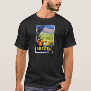 Camiseta Arte das viagens vintage da Terra Santa de