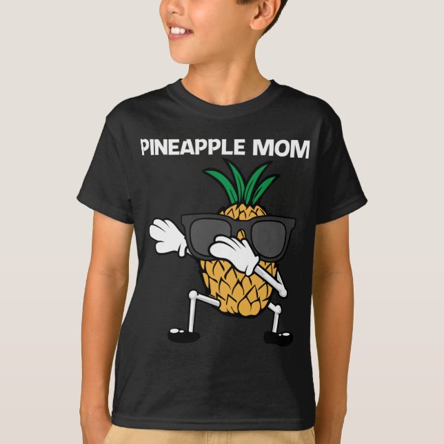 Camiseta Arte De Abacaxi Engraçada Para Mãe Fruta Verão Lo (Frente)