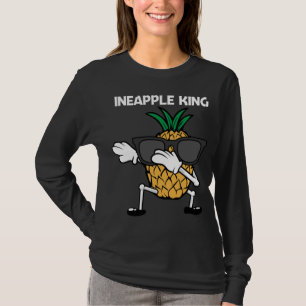 Camiseta Arte De Abacaxi Engraçada Para Pai Masculina Fruta