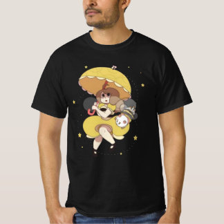 Camiseta Arte de abelha e cãozinho