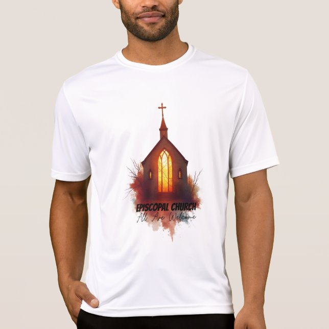 Camiseta Arte de abertura episcopal - Todos são bem-vindos (Frente)