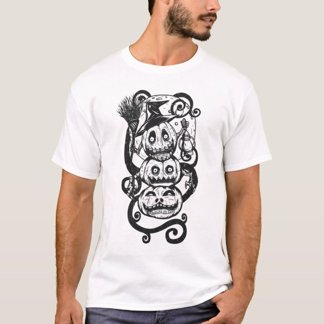 Camiseta Arte de abóbora (Frente)