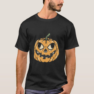 Camiseta Arte de Abóbora de Halloween - Jack-o-Lanterna Fac